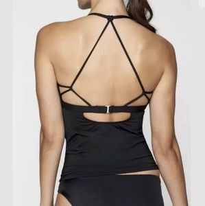 Athleta Black Tankini Prism Back